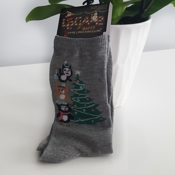 ▪Grey Christmas Socks▪ - Picture 2 of 4